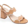 Patricia Green Palm Beach Piped Sandal In Tan/white