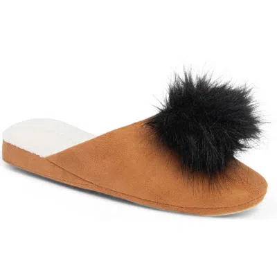 Patricia Green Pretty Pouf Slipper In Brown