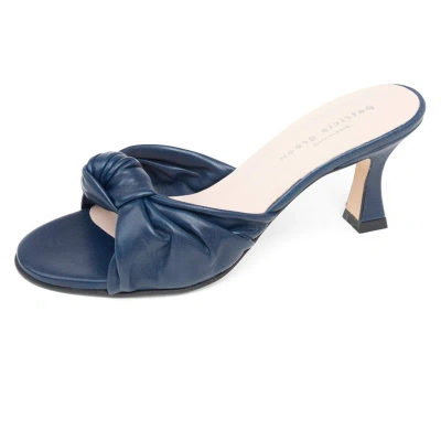 Patricia Green Savannah Knotted Bow Slide In Navy