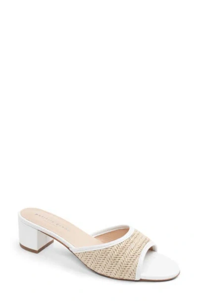 Patricia Green Sienna Raffia Slide Sandal In White