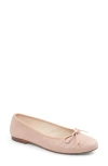 Patricia Green Skim Ballerina Flat In Blush Perforated
