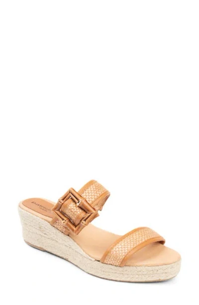 Patricia Green Soleil Bamboo Buckle Espadrille Wedge Sandal In Brown