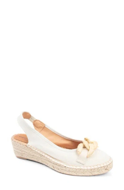 Patricia Green Valencia Slingback Espadrille Wedge Sandal In White