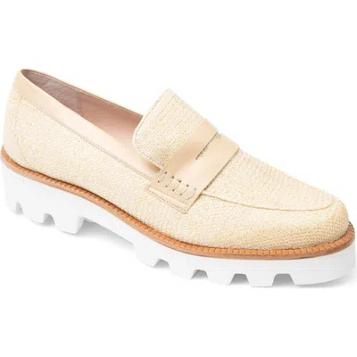 Patricia Green Vince Lug Sole Penny Loafer In Neutral