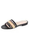 Patricia Green Amalfi Slide Sandal In Black