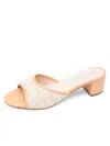 Patricia Green Sienna Raffia Slide Sandal In Brown