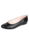 Patricia Green Palm Beach Scalloped Ballet Flat In Black
