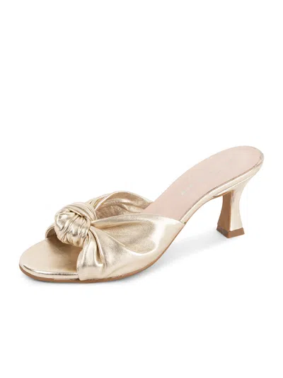Patricia Green Women's Savannah Knotted Bow Slide Gold
