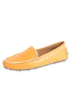 Patricia Green Jill Piped Driving Moccasin In Yellow/orange