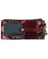 Patricia Nash Alanna Boxed Leather Wallet In Red