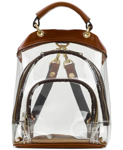 Patricia Nash Alatra Small Clear Backpack In Tan