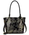 Patricia Nash Alexia Bark Leaves Textured Tote Bag, Macy's Exclusive In Multi