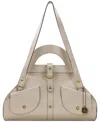 Patricia Nash Anniversary Milania Extra-large Leather Satchel In Chalk White