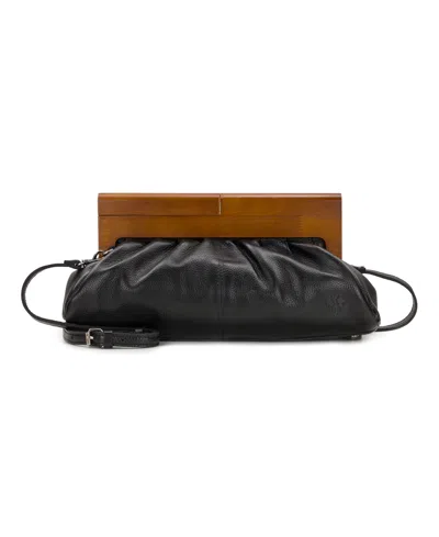 Patricia Nash Appoline Wooden Frame Large Crossbody Bag In Black