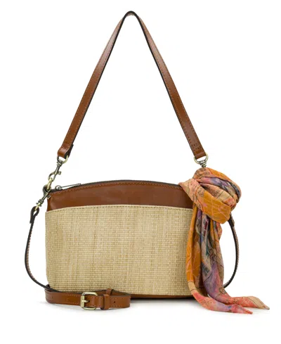Patricia Nash Arlee Zippered Small Crossbody Bag In Brown