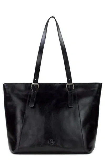 Patricia Nash Arlia Leather Tote Bag In Black