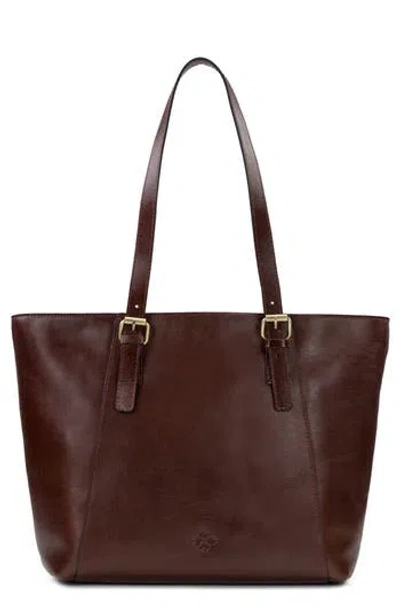 Patricia Nash Arlia Leather Tote Bag In British Tan