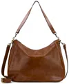 Patricia Nash Athani Large Leather Shoulder Bag In Cognac