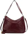 Patricia Nash Athani Large Leather Shoulder Bag, Created For Macy's In Burgundy