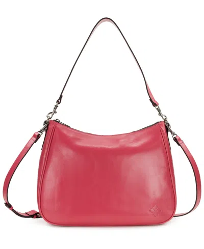 Patricia Nash Athani Large Leather Shoulder Bag, Created For Macy's In Pink