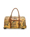 Patricia Nash Milano Weekender Duffel Bag In European Map