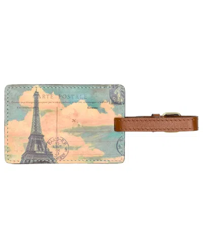 Patricia Nash Bagagli Leather Luggage Tag In Multi