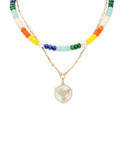 Patricia Nash Beaded Charm Convertible Necklace In Multi