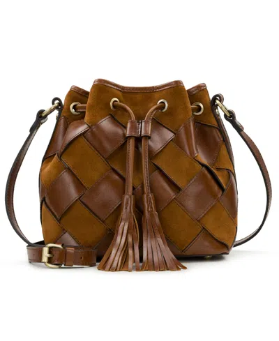 Patricia Nash Bellona Small Leather Drawstring Bag