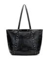 Patricia Nash Benvenuto Smooth Leather Tote In Black