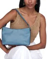 Patricia Nash Betta Medium Leather Crossbody, Created For Macy's In Blue