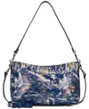 Patricia Nash Betta Medium Leather Crossbody, Created For Macy's In Blue