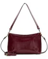 Patricia Nash Betta Medium Leather Crossbody, Created For Macy's In Burgundy