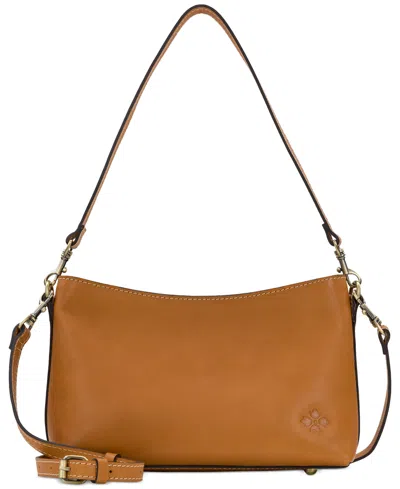 Patricia Nash Betta Medium Leather Crossbody, Created For Macy's In Hazelnut