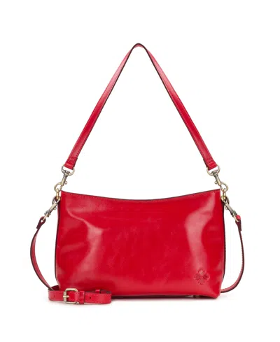 Patricia Nash Betta Medium Leather Crossbody, Created For Macy's In Red