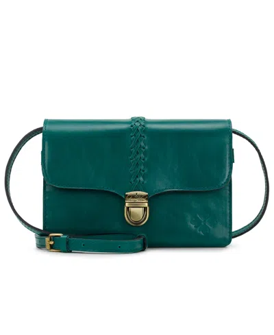 Patricia Nash Bianco Crossbody Organizer In Green