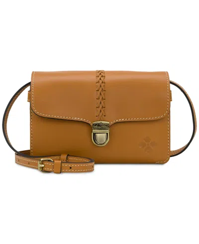 Patricia Nash Bianco Small Leather Crossbody In Brown
