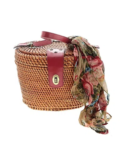 Pre-owned Patricia Nash Bucket Bag In Red