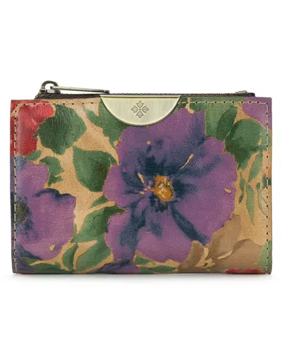 Patricia Nash Busalla Leather Bifold Zipper Wallet In Multi