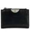 Patricia Nash Busalla Leather Bifold Zipper Wallet In Black