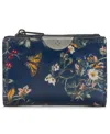 Patricia Nash Busalla Leather Bifold Zipper Wallet In Blue