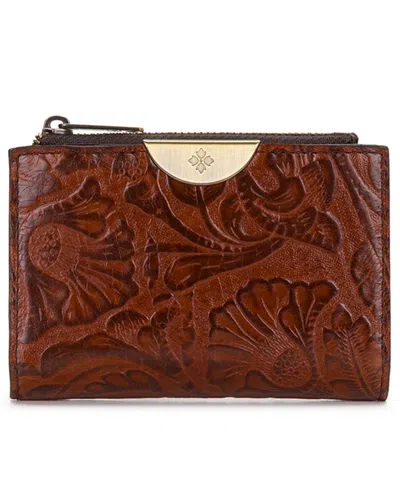 Patricia Nash Busalla Leather Wallet In Cognac