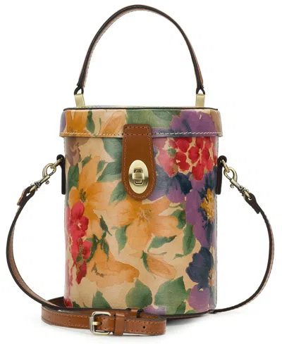 Patricia Nash Candela French Hydrangeas Printed Top Handle Crossbody Bag In Multi