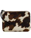 Patricia Nash Cassini Calf Hair Wristlet In Brown
