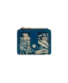 Patricia Nash Cassis Id Small Printed Leather Wallet In Purple