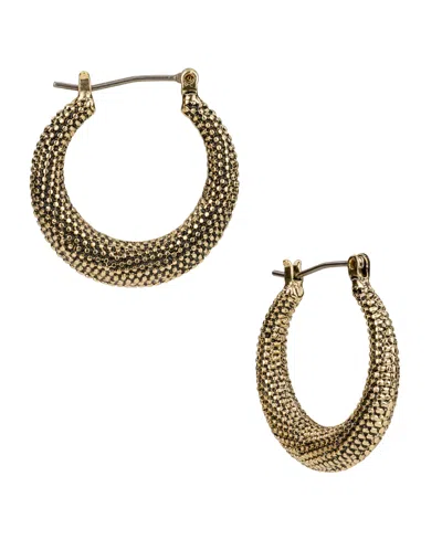 Patricia Nash Caviar Collection Gypsy Hoop Earrings In Antique Gold