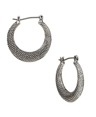 Patricia Nash Caviar Collection Gypsy Hoop Earrings In Silver