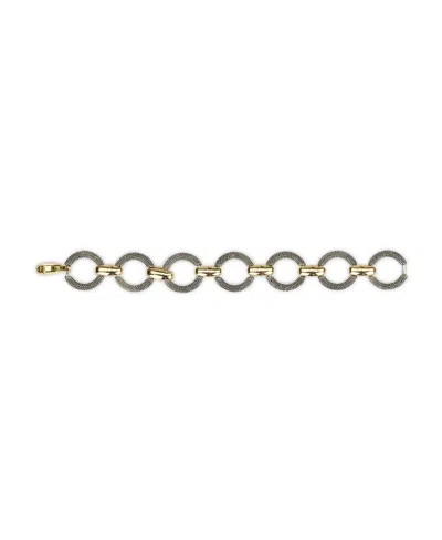 Patricia Nash Caviar Collection Link Bracelet In Antique Silver And Gold