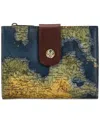 Patricia Nash Chiara Leather Wallet In Greek Map