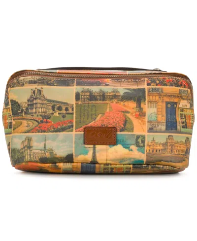 Patricia Nash Clancy Small Zipper Cosmetic Case In Postcards From Paris
