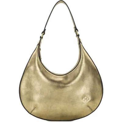Patricia Nash Coco Crescent Shoulder Bag In Gold
